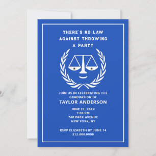 Law School Graduation Party Invitation