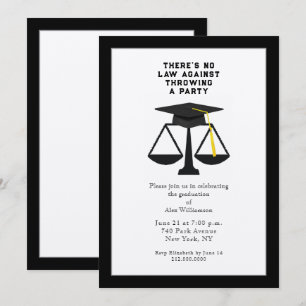 Law School Graduation Party Invitation