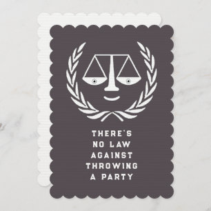 Law School Graduation Party Invitations