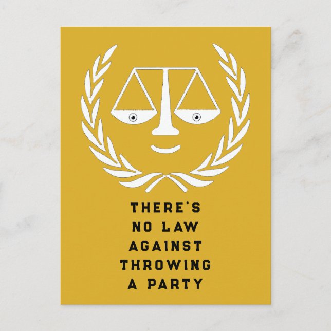 Law School Graduation Party Invitations (Front)