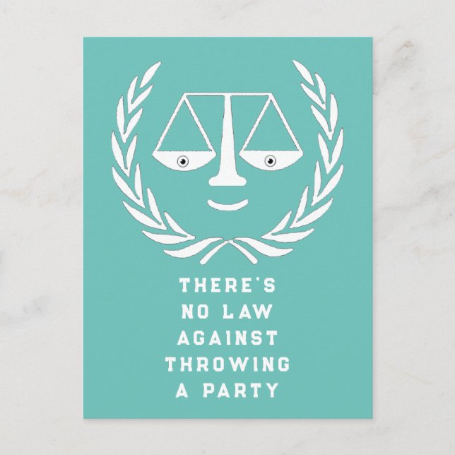 Law School Graduation Party Invitations (Front)