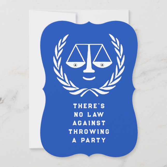 Law School Graduation Party Invitations (Front)