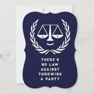 Law School Graduation Party Invitations