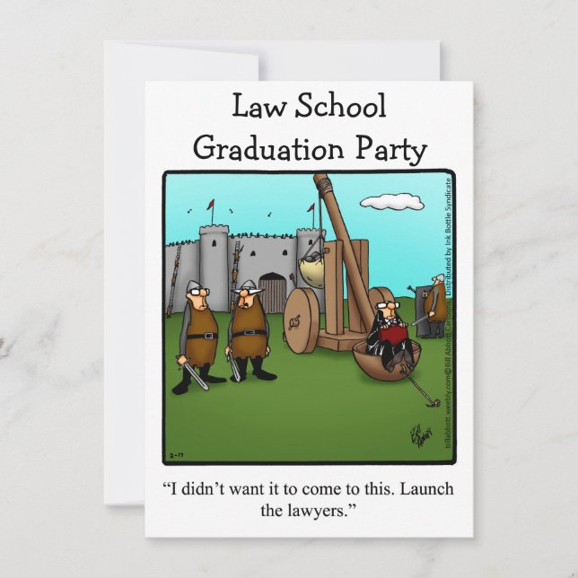 Law School Graduation Party Invite (Front)
