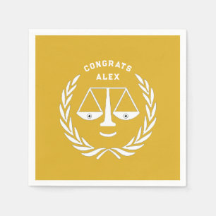 Law School Graduation Party Napkin