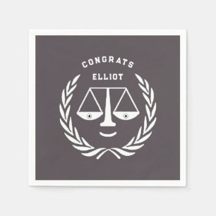 Law School Graduation Party Napkin