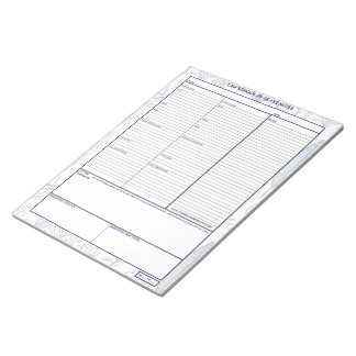 Law School in class notebook paper Notepad