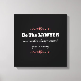 Law School Lawyer Female Graduate - Graduation Canvas Print