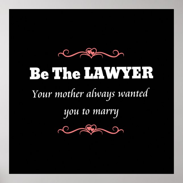 Law School Lawyer Female Graduate - Graduation Poster (Front)