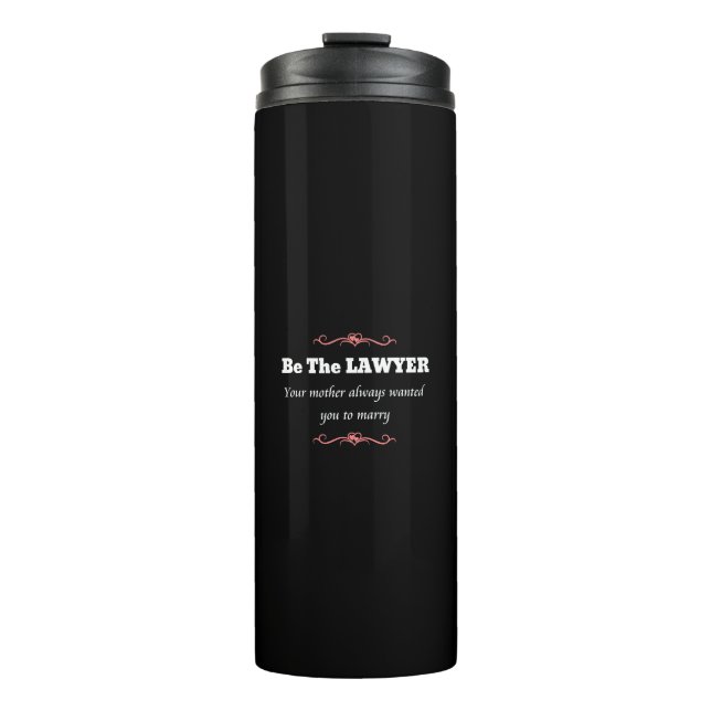 Law School Lawyer Female Graduate - Graduation Thermal Tumbler (Front)