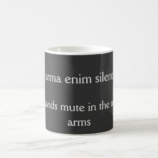 Law stands mute - Cicero quote Coffee Mug