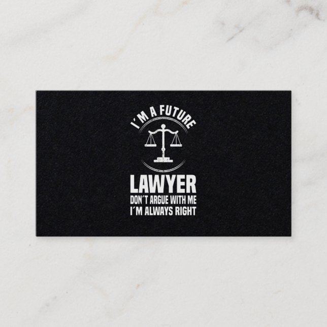 Law Student Business Card (Front)