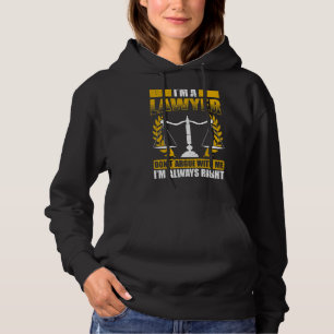 Law Student Law School Student Lawyer In Progress Hoodie
