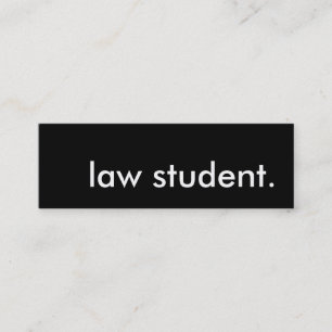 law student. mini business card