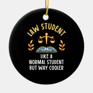 Law Student Way Cooler Ceramic Tree Decoration