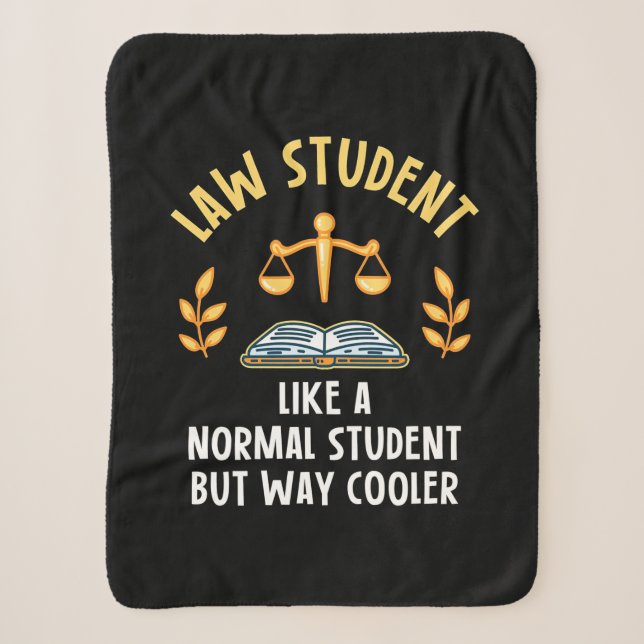 Law Students Are Cooler Sherpa Blanket (Front)