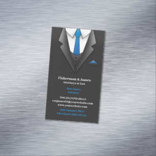 Law Suit Magnetic Business Card