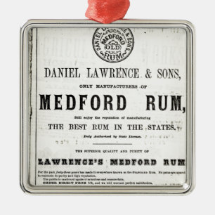Lawerence's Medford Rum Metal Tree Decoration