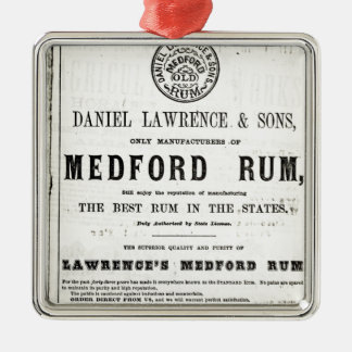 Lawerence's Medford Rum Metal Tree Decoration