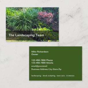 Lawn And Landscaping Unique Business Cards