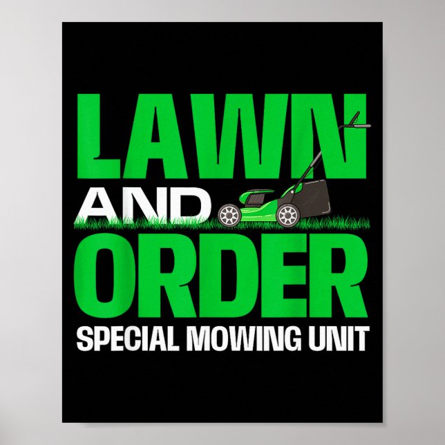 Lawn And Order Special Mowing Unit - Lawn Mower Ga Poster (Front)