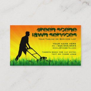 lawn AND snow services Business Card
