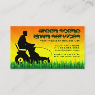 lawn AND snow services Business Card