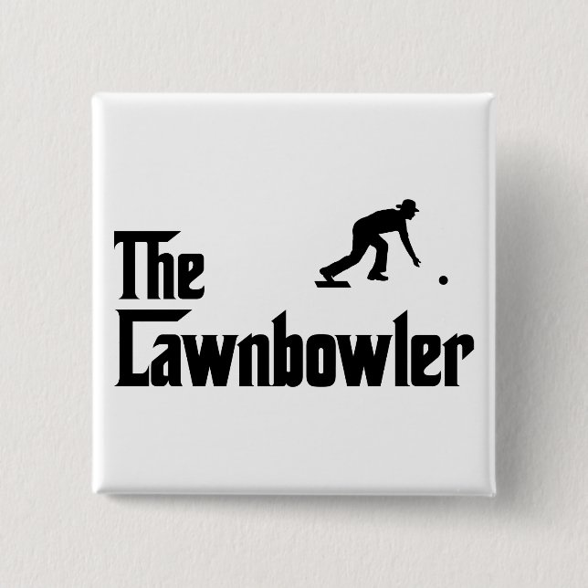 Lawn Bowl 15 Cm Square Badge (Front)