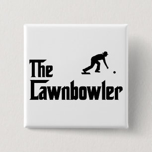 Lawn Bowl 15 Cm Square Badge