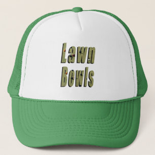 Lawn Bowl Dimensional Logo, Trucker Hat