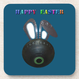Lawn Bowl Easter Bunny, Coasters