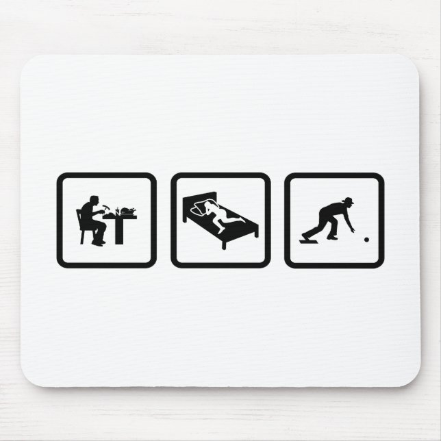 Lawn Bowl Mouse Mat (Front)