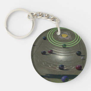 Lawn Bowl With Comp Image On The Top, Key Ring