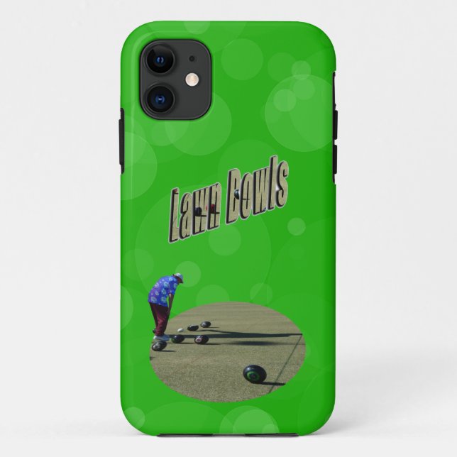 Lawn Bowler Man Called Close Call, Case-Mate iPhone Case (Back)