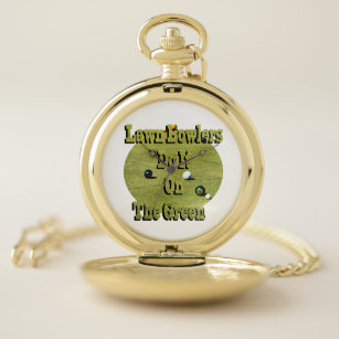 Lawn Bowlers Do It On The Green, Funny  Pocket Watch