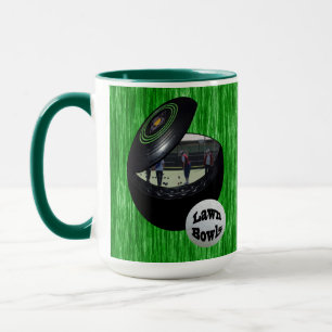 Lawn Bowlers In A Lawn Bowl, Mug