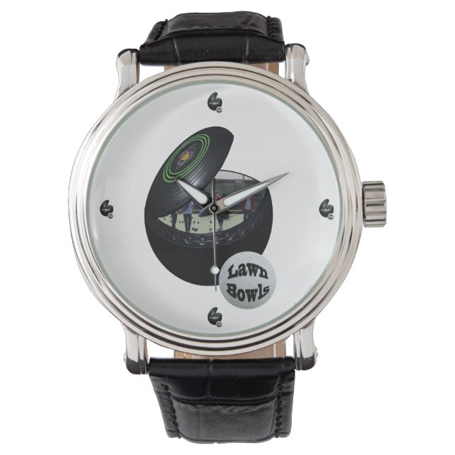 Lawn Bowlers In A Lawn Bowl,   Watch (Front)