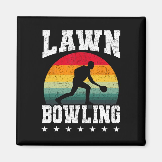 Lawn Bowling Bowler  Magnet (Front)