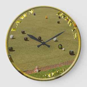 Lawn Bowls 2023 Gold Coin, Wall Clock
