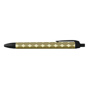 Lawn Bowls 2024 Golden Coin,  Black Ink Pen