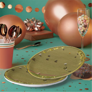 Lawn Bowls 2024 Golden Coin, Paper Plate