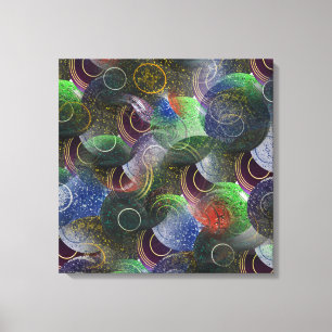 Lawn Bowls Abstract Art, Canvas Print