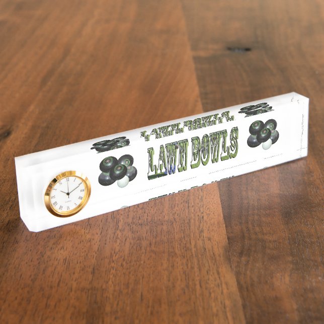 Lawn Bowls And Lawnbowls Logo, Nameplate (Side)