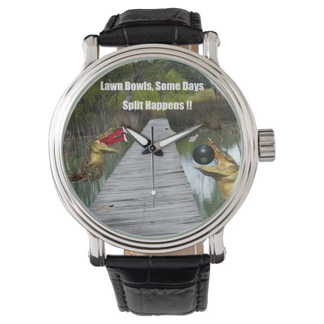 Lawn Bowls Australia Split Happens, Mens Watch (Front)