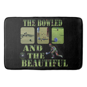 Lawn Bowls Bowled And Beautiful, Bath Mat