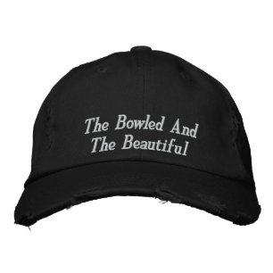 Lawn Bowls Bowled Beautiful Embroidered Hat, Hat