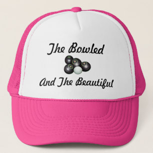 Lawn Bowls Bowled Beautiful Logo, Trucker Hat