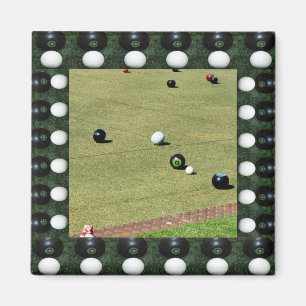 Lawn Bowls Bring It On, Framed Magnet
