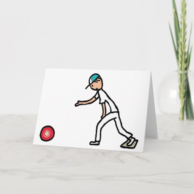 Lawn Bowls Card (Front)
