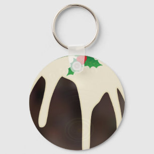 Lawn Bowls Christmas Pudding, Key Ring